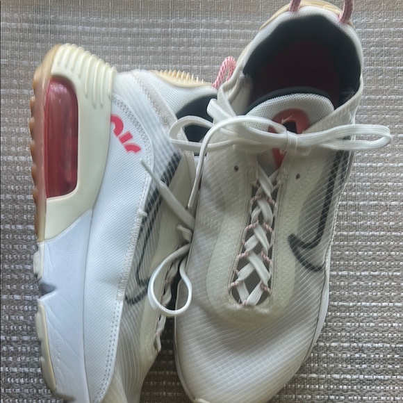 White and Red Athletic Sneakers.Nike Air Max - Picture 2 of 8